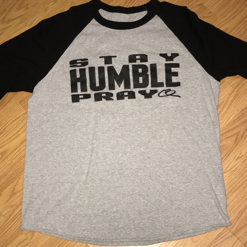 stay humble & pray baseball tee!